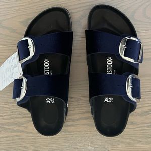 Birkenstock Arizona Big Buckle Navy Sandals